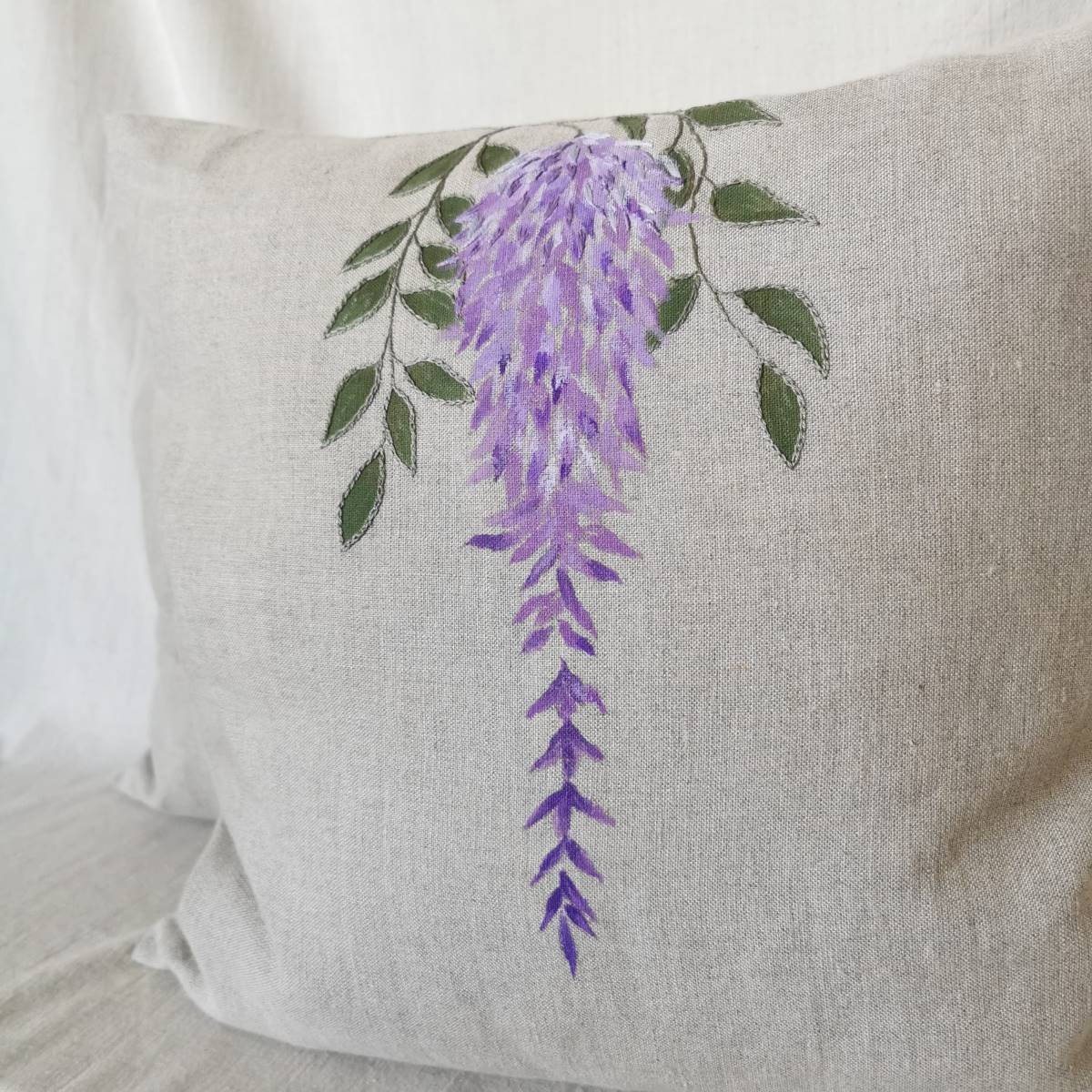 Wisteria Linen Pillow Cover Twin Pack