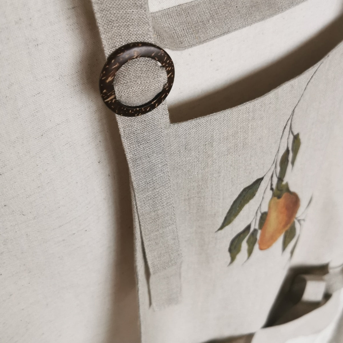 Pear Linen Kitchen Apron