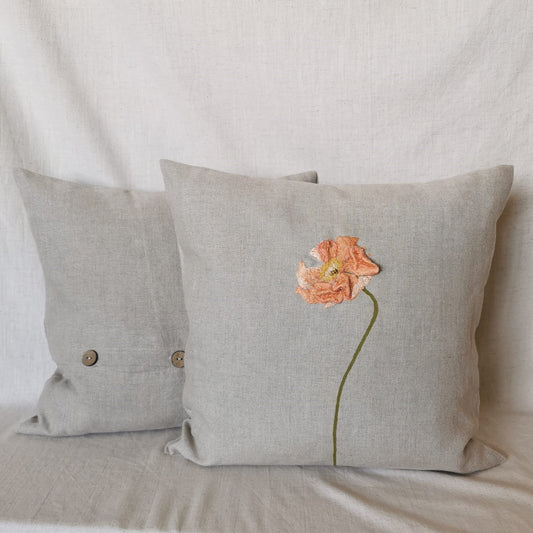 Anemone Linen Pillow Cover Twin Pack