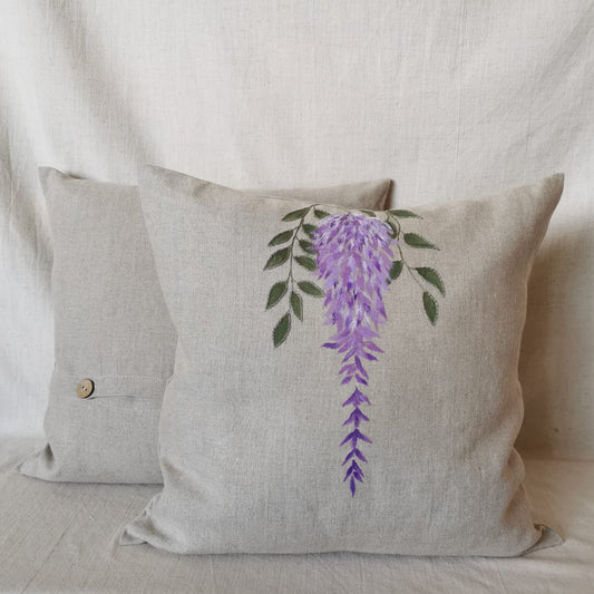 Wisteria Linen Pillow Cover Twin Pack