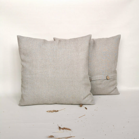 Makile Linen Pillow Covers Twin Pack